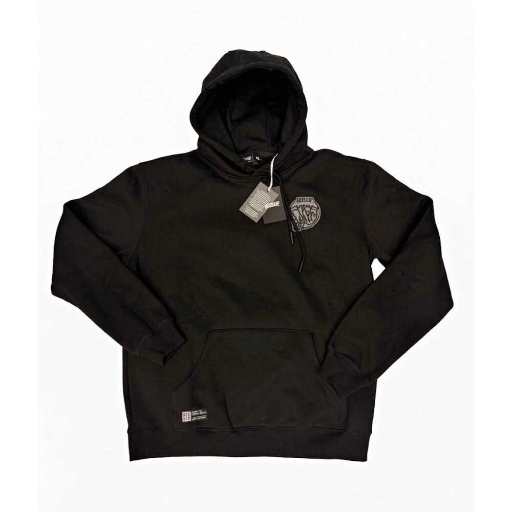 NWT GEEDUP Mama Still Loves Me Black Graphic Streetwear Hoodie, Size XL